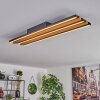 FAVORINA Ceiling Light LED Ecru, black, 1-light source, Remote control