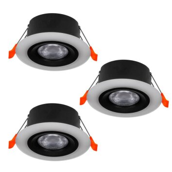Eglo CALONGE recessed light - set of 3 LED black, white, 3-light sources