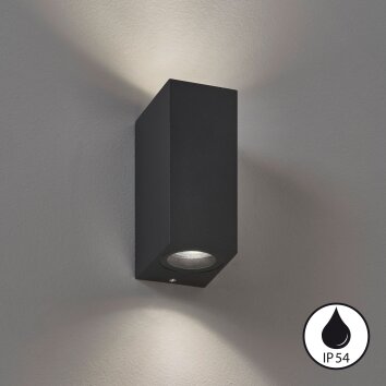 Fischer & Honsel EMILIO Wall Light LED black, 2-light sources
