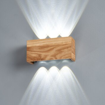 Fischer & Honsel SHINE-WOOD Wall Light LED Ecru, 6-light sources