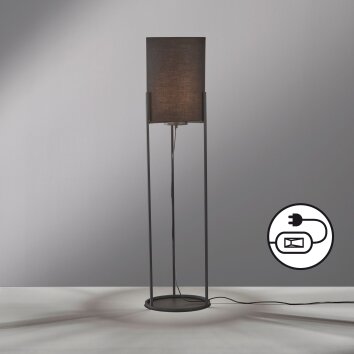 Fischer & Honsel SPENZER Floor Lamp black, 1-light source