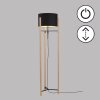 Fischer & Honsel SHINE-WOOD Floor Lamp Ecru, black, 3-light sources