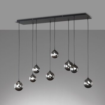 Fischer & Honsel BALA Pendant Light LED black, 8-light sources