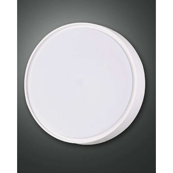 Fabas Luce HATTON outdoor ceiling light LED white, Motion sensor