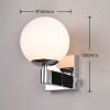 Trio KULA Wall Light chrome, 1-light source