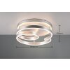 Trio MARNIE Ceiling Light LED brushed aluminium, 1-light source