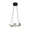 Trio THOMPSON Pendant Light LED brushed aluminium, 1-light source, Remote control, Colour changer