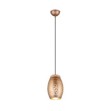 Reality BIDAR Pendant Light brown, Ecru, 1-light source
