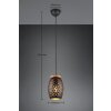 Reality BIDAR Pendant Light gold, Ecru, black, 1-light source