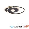Leuchten-Direkt DOMINO Ceiling Light LED black, 1-light source