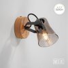 JUST LIGHT GERDA LANGSTRÖM Wall Light Ecru, black, 1-light source