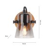 JUST LIGHT GERDA LANGSTRÖM Wall Light Ecru, black, 1-light source