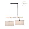 JUST LIGHT GERDA SOFIE Pendant Light Ecru, black, 2-light sources