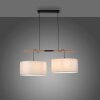 JUST LIGHT GERDA SOFIE Pendant Light Ecru, black, 2-light sources