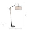 Leuchten-Direkt GREEN SOFIE Floor Lamp Ecru, black, 1-light source