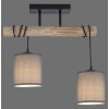 JUST LIGHT GERDA TRIBU Ceiling Light Ecru, black, 2-light sources