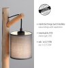 JUST LIGHT GERDA TRIBU Table lamp Ecru, black, 1-light source