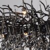 Paul Neuhaus ICICLE chandelier black, 15-light sources