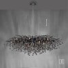Paul Neuhaus ICICLE chandelier black, 15-light sources