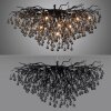 Paul Neuhaus ICICLE chandelier black, 10-light sources