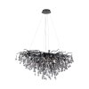 Paul Neuhaus ICICLE chandelier black, 10-light sources