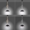 Paul Neuhaus LUMA Pendant Light black, 1-light source