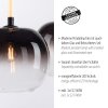 Paul Neuhaus LUMA Pendant Light black, 3-light sources