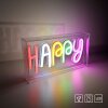 Leuchten-Direkt NEON-HAPPY decorative light LED transparent, clear, 1-light source
