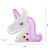 Leuchten-Direkt NEON-UNICORN decorative light LED transparent, clear, 1-light source
