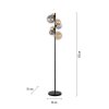 Paul Neuhaus POPSICLE Floor Lamp LED black, 7-light sources