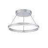 Paul Neuhaus PURE E-LOOP Pendant Light LED silver, 2-light sources, Remote control