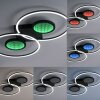 Leuchten-Direkt TUNEL Ceiling Light LED black, 1-light source, Remote control, Colour changer