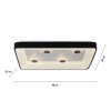 Leuchten-Direkt VERTIGO Ceiling Light LED black, 1-light source, Remote control