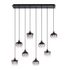 Leuchten-Direkt ZEA Pendant Light black, 8-light sources