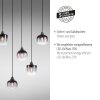 Leuchten-Direkt ZEA Pendant Light black, 8-light sources
