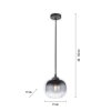 Leuchten-Direkt ZEA Pendant Light black, 1-light source