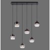 Leuchten-Direkt ZEA Pendant Light black, 6-light sources