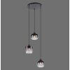 Leuchten-Direkt ZEA Pendant Light black, 3-light sources
