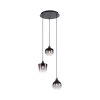 Leuchten-Direkt ZEA Pendant Light black, 3-light sources