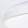 Brilliant LIVIUS Ceiling Light LED silver, 1-light source, Remote control