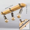 PRAIA Ceiling Light brown, grey, 3-light sources