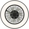 Brilliant MAZZARO ceiling fan LED black, 1-light source, Remote control, Colour changer