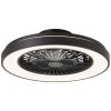 Brilliant MAZZARO ceiling fan LED black, 1-light source, Remote control, Colour changer
