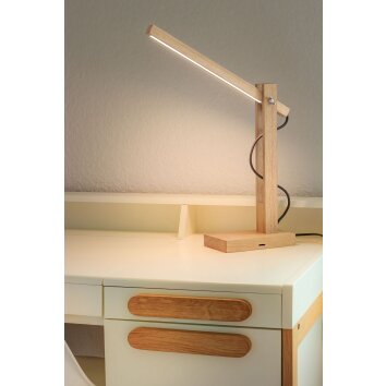 Anga Table lamp LED chrome, Ecru, 1-light source
