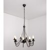 Lucide CORONA chandelier rust-coloured, black, 8-light sources