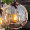 KOYOTO Pendant Light - glass Amber, clear, 6-light sources