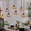 KOYOTO Pendant Light - glass Amber, clear, 6-light sources