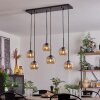 KOYOTO Pendant Light - glass Amber, clear, 6-light sources