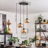 APEDO Pendant Light - glass Amber, 3-light sources