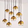 KOYOTO Pendant Light - glass gold, clear, 8-light sources